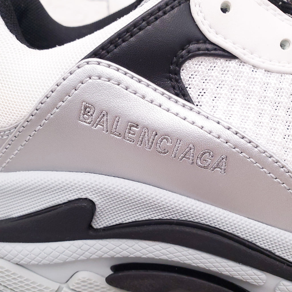 BALENCIAGA GREY/BLACK FLUO CLEAR SOLE SNEAKERS - SIZE 40