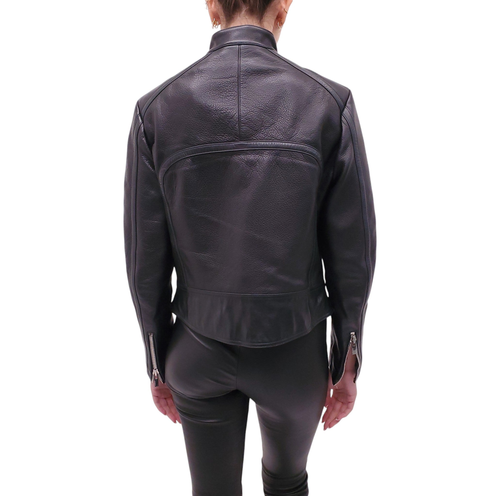 BALENCIAGA LEATHER BIKER JACKET - SIZE 44