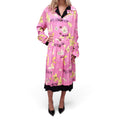 BALENCIAGA PINK AND YELLOW FLORAL MAXI DRESS - SIZE 36