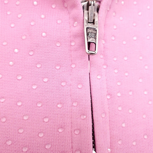 BALENCIAGA PINK RUNWAY CRYSTAL SWEATSHIRT - SIZE XL