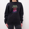 BALENCIAGA RAINBOW LOGO SWEATSHIRT - SIZE XS