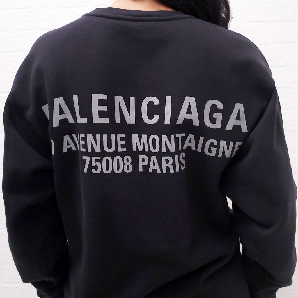 BALENCIAGA RAINBOW LOGO SWEATSHIRT - SIZE XS