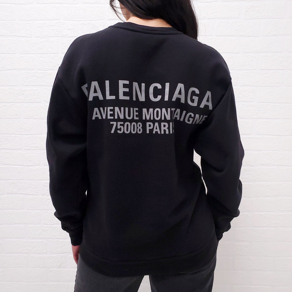 BALENCIAGA RAINBOW LOGO SWEATSHIRT - SIZE XS