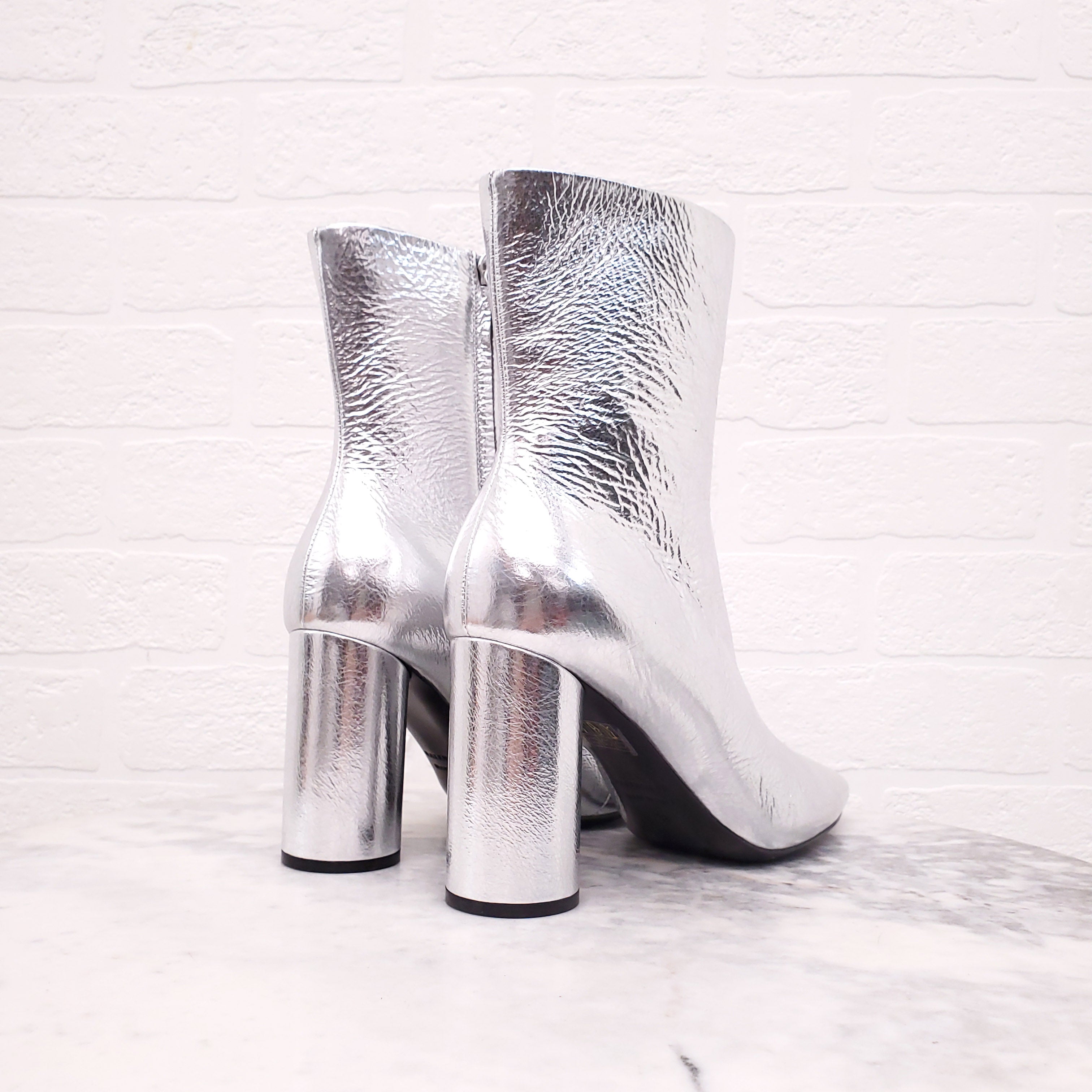 BALENCIAGA SILVER BOOTS - SIZE 38
