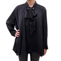 BALENCIAGA STRIPED OVERSIZED BLOUSE  - SIZE 38