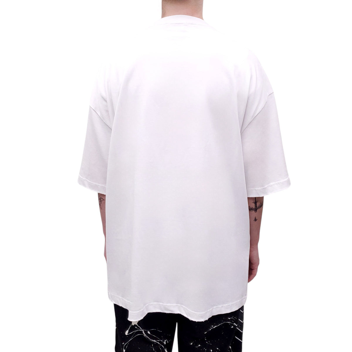 BALENCIAGA WHITE OVERSIZED T-SHIRT - SIZE L