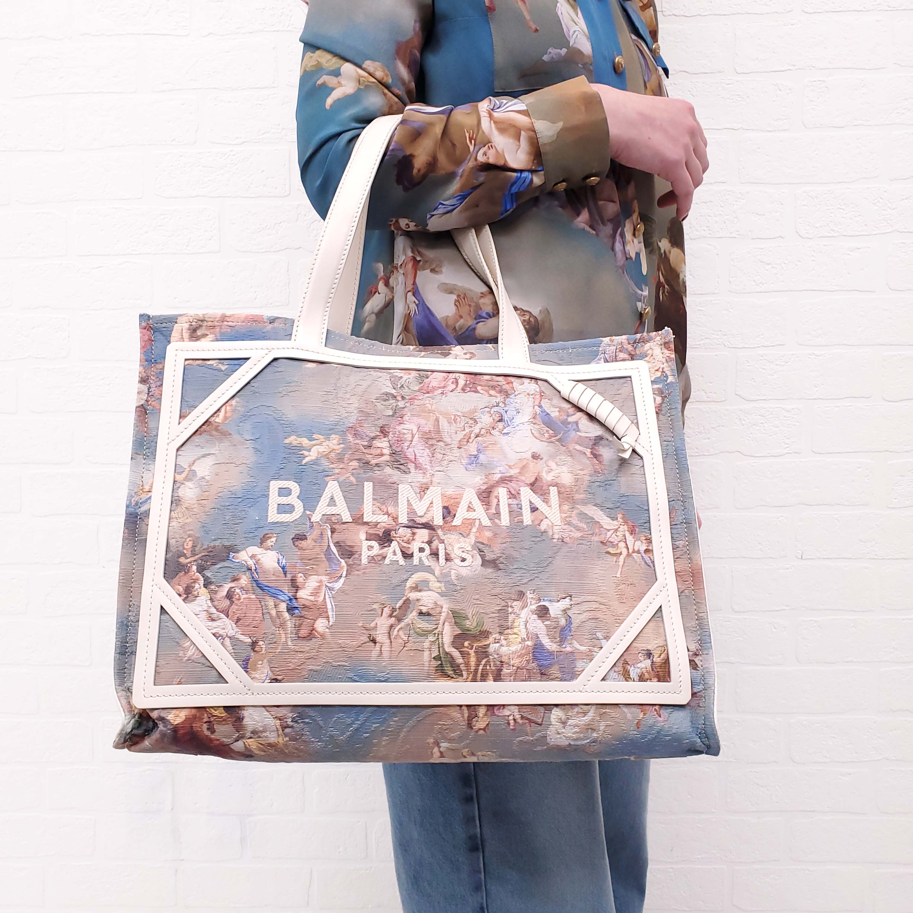 BALMAIN ANGEL LOGO TOTE