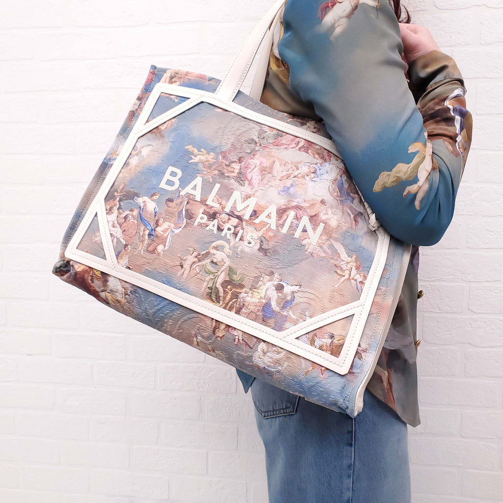BALMAIN ANGEL LOGO TOTE