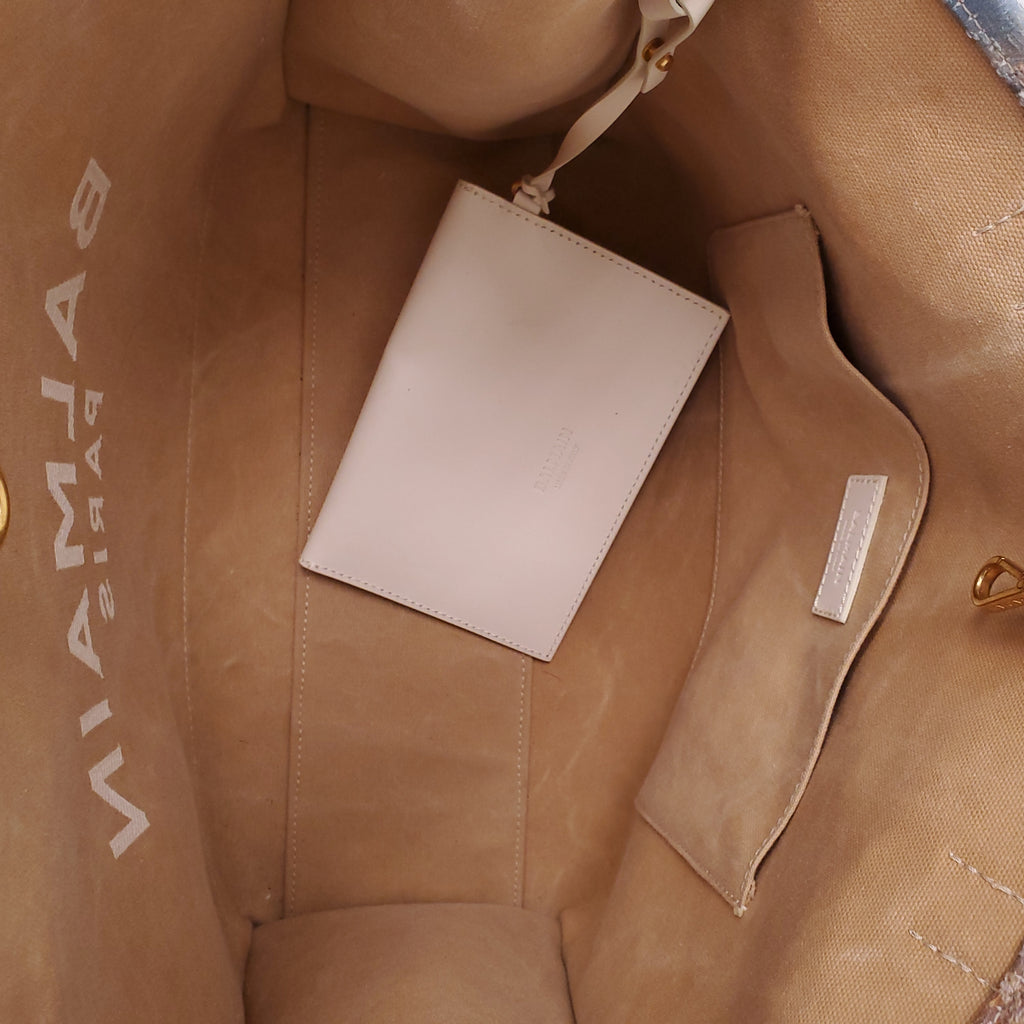 BALMAIN ANGEL LOGO TOTE