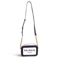BALMAIN CANVAS LOGO CROSSBODY