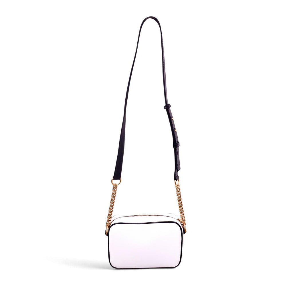 BALMAIN CANVAS LOGO CROSSBODY
