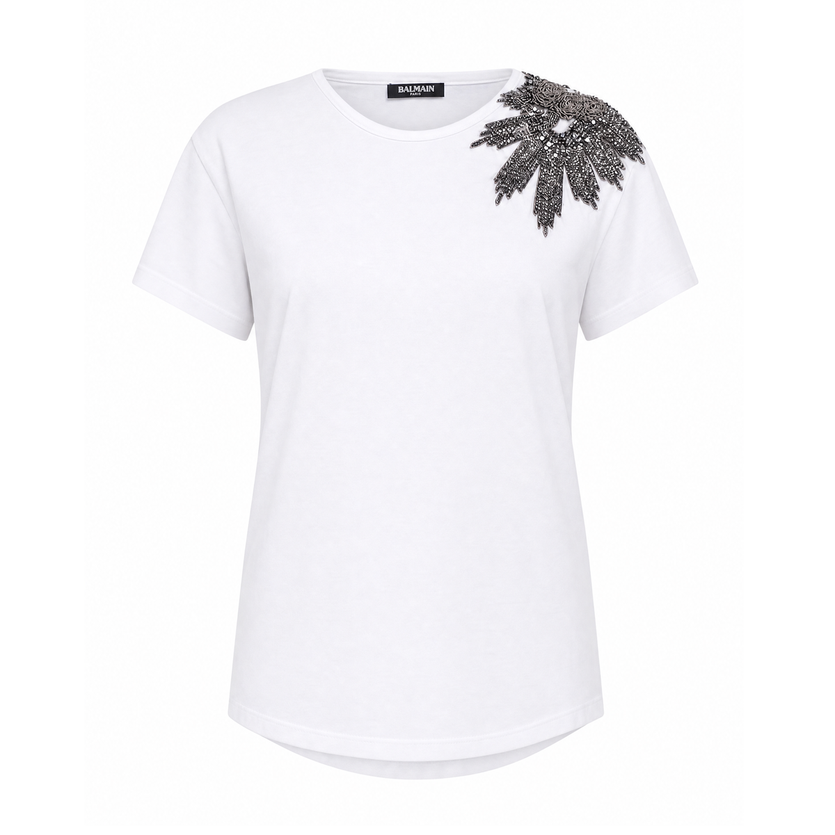 BALMAIN CRYSTAL EMBELLISHED SHIRT - SIZE M