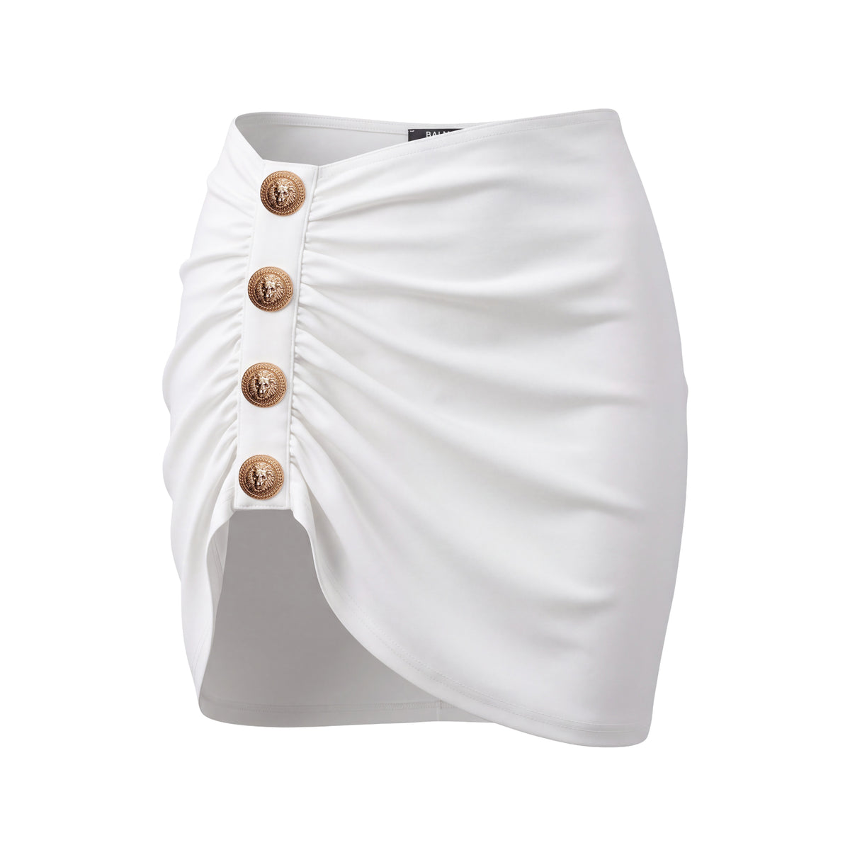 BALMAIN DRAPED ASYMMETRIC BEACH COVER-UP - SIZE S/M