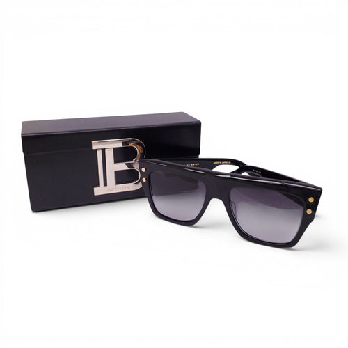 BALMAIN GOLD LOGO SUNGLASSES