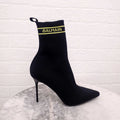BALMAIN LOGO SOCK BOOTIES - SIZE 41