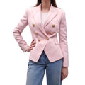 BALMAIN PINK DOUBLE BREASTED BLAZER - SIZE 36
