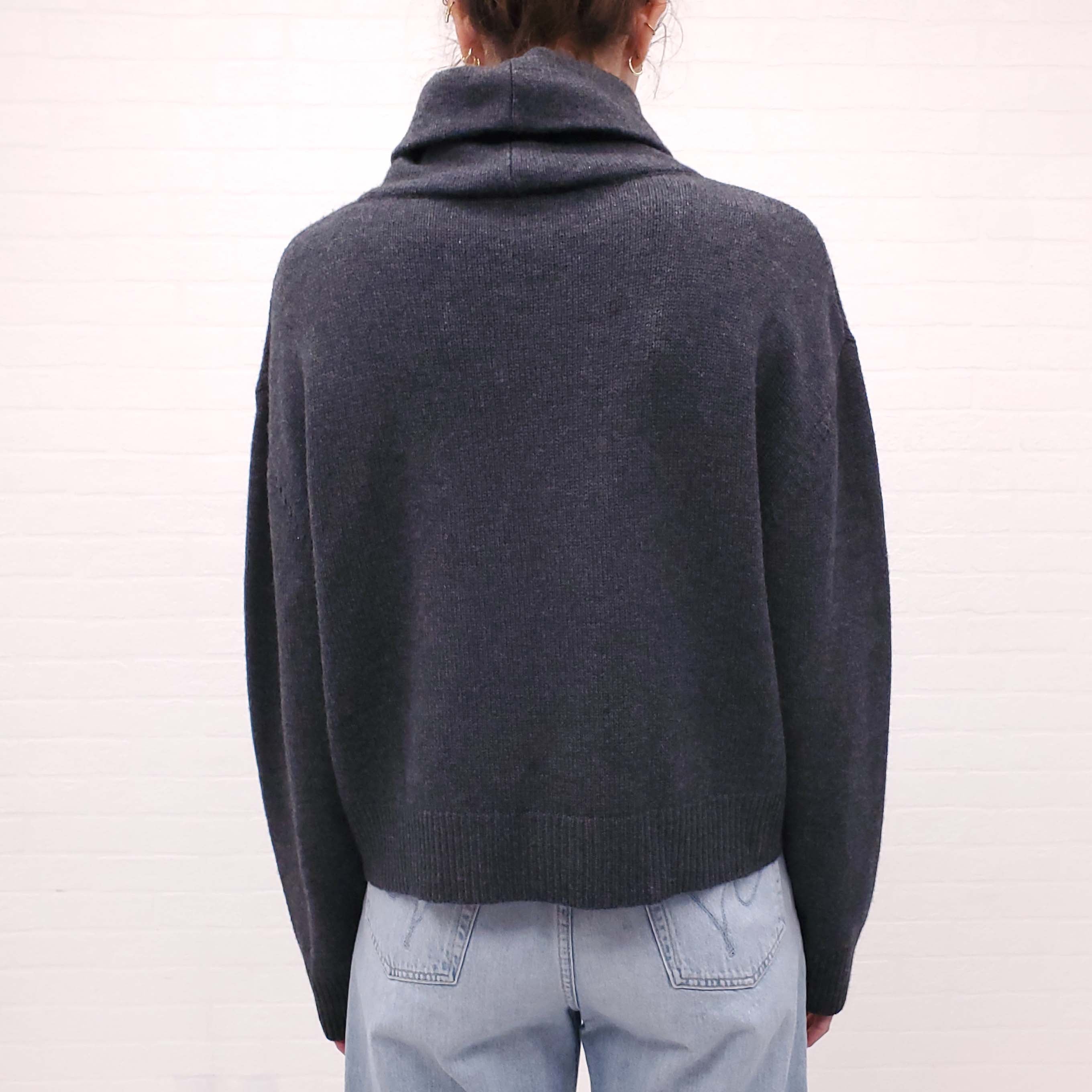 BARBARA BUI GREY CASHMERE AND WOOL SWEATER - SIZE L