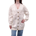 BLUMARINE CREAM FLORAL CARDIGAN - SIZE 6