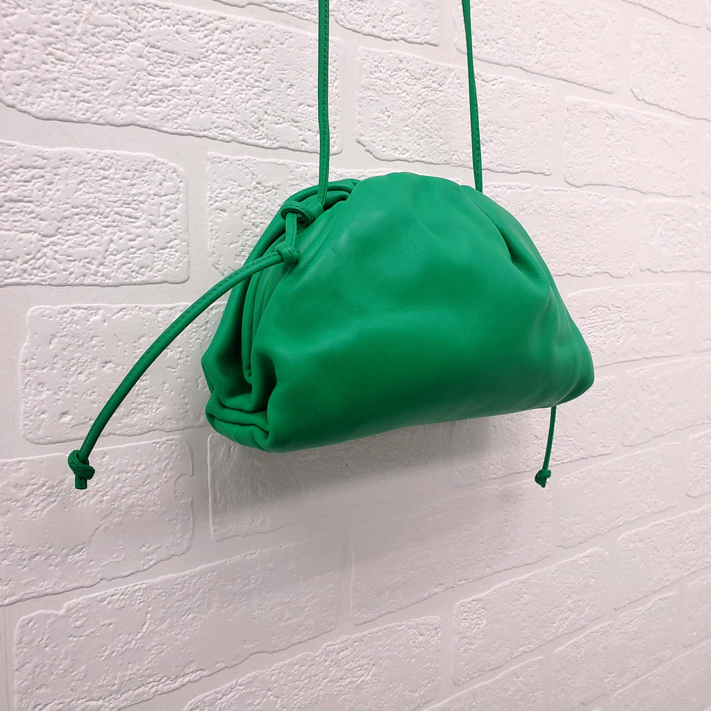 BOTTEGA VENETA GREEN 'THE MINI POUCH' BAG