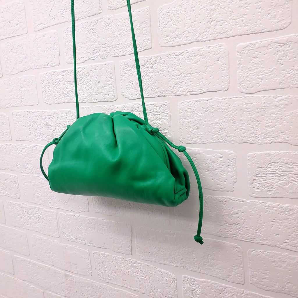 BOTTEGA VENETA GREEN 'THE MINI POUCH' BAG