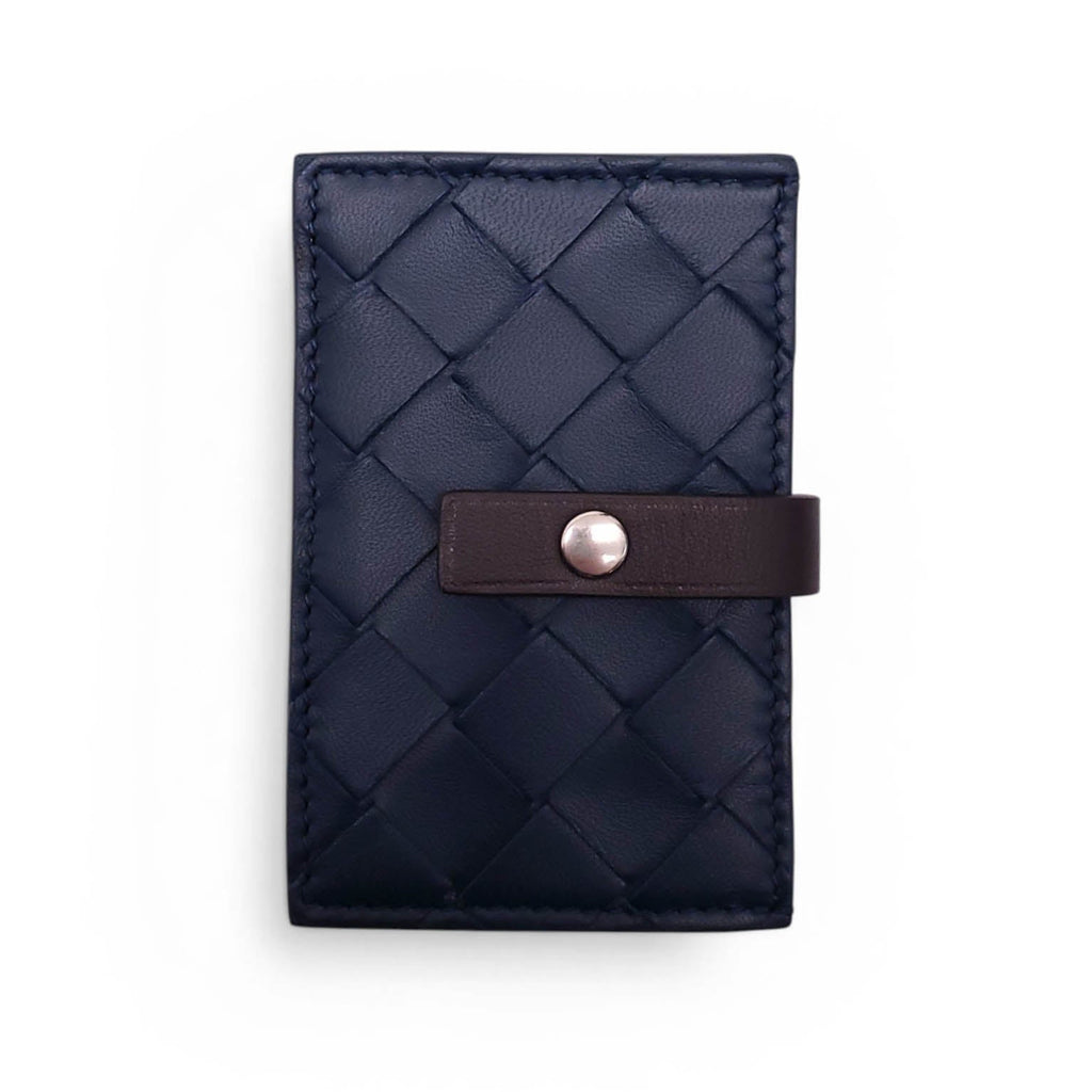 BOTTEGA VENETA NAVY CARD HOLDER