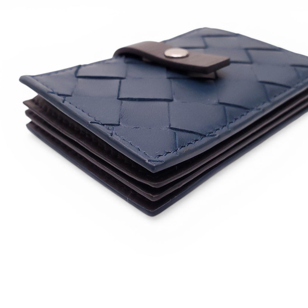 BOTTEGA VENETA NAVY CARD HOLDER
