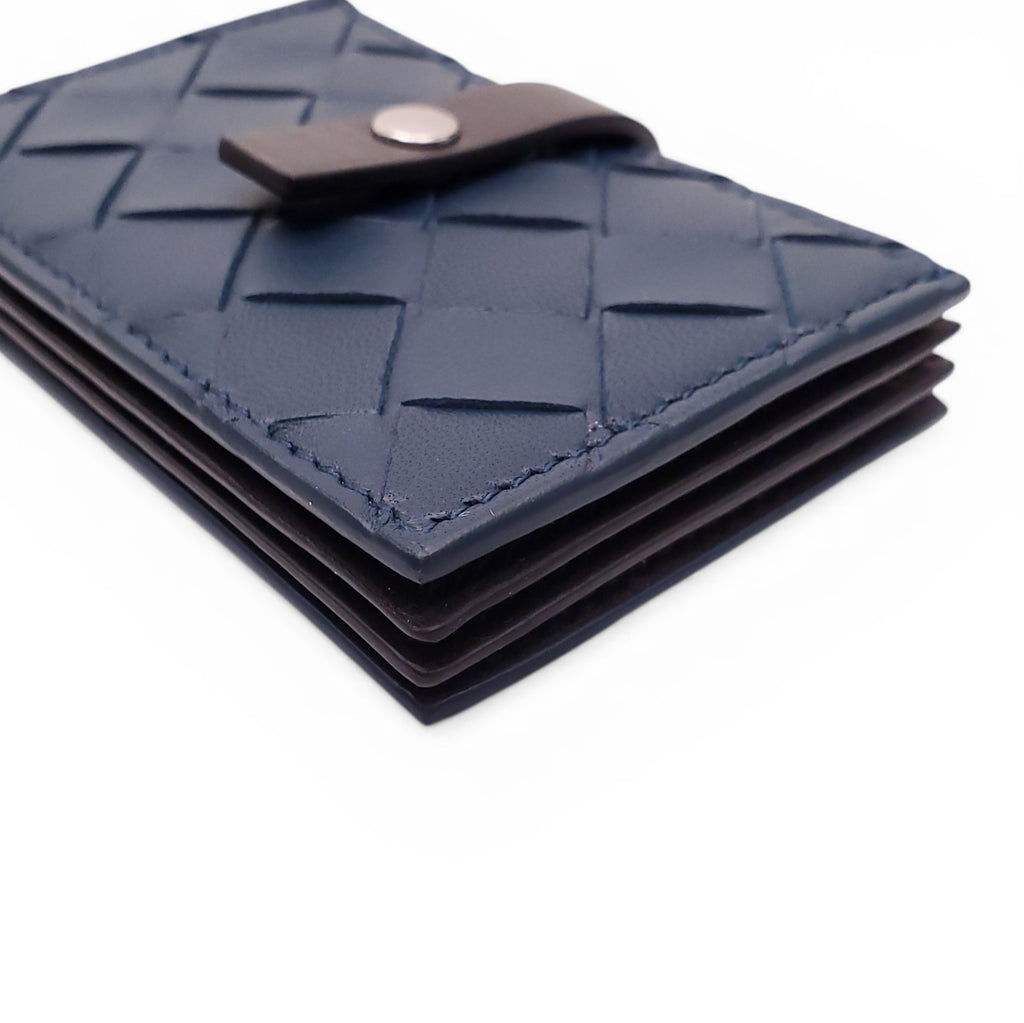 BOTTEGA VENETA NAVY CARD HOLDER