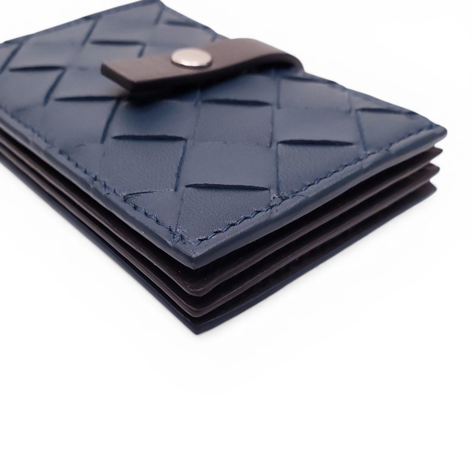 BOTTEGA VENETA NAVY CARD HOLDER