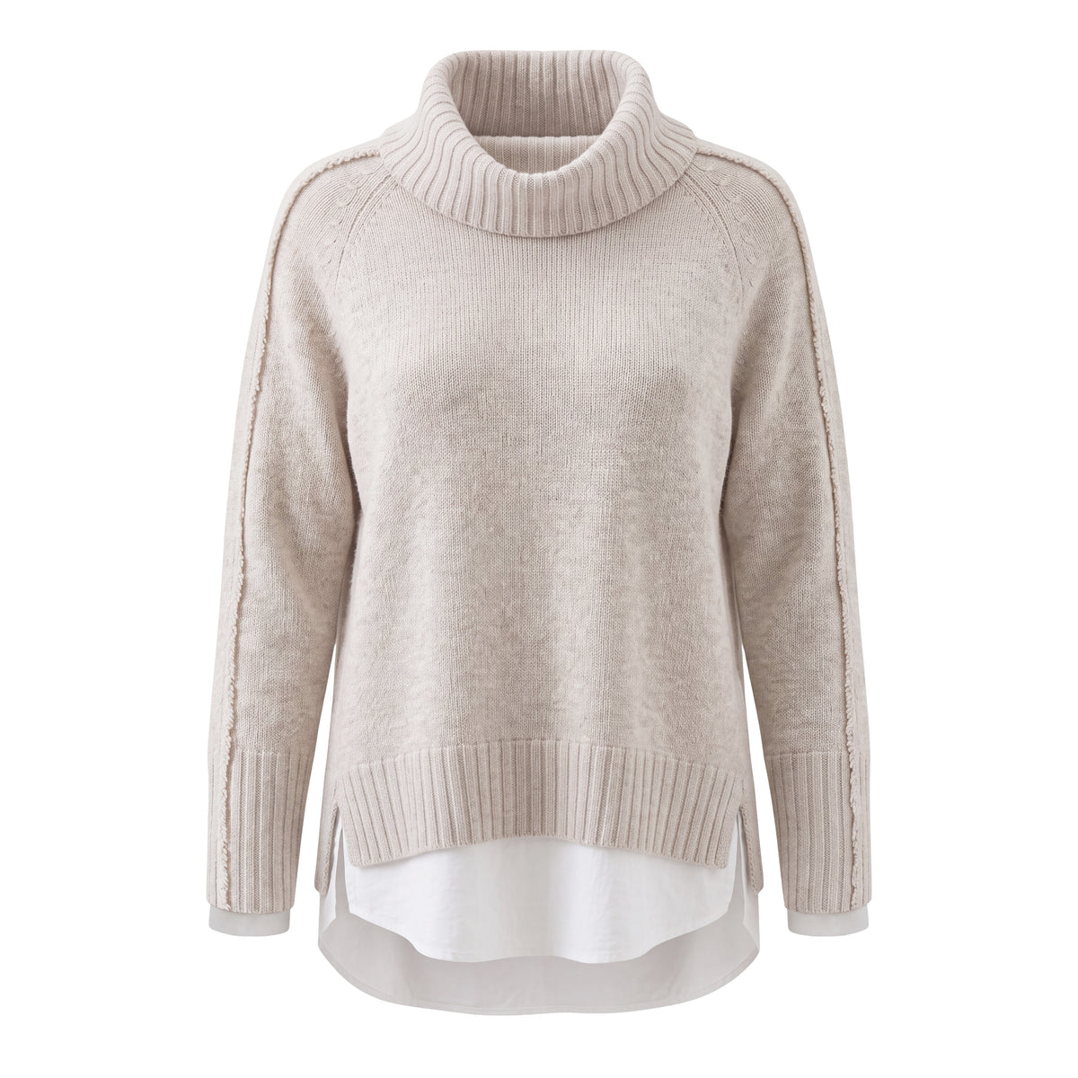 BROCHU WALKER LAYERED SWEATER - SIZE L