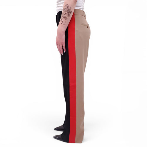 BURBERRY 3-TONED STRIPED TROUSERS - SIZE US 8