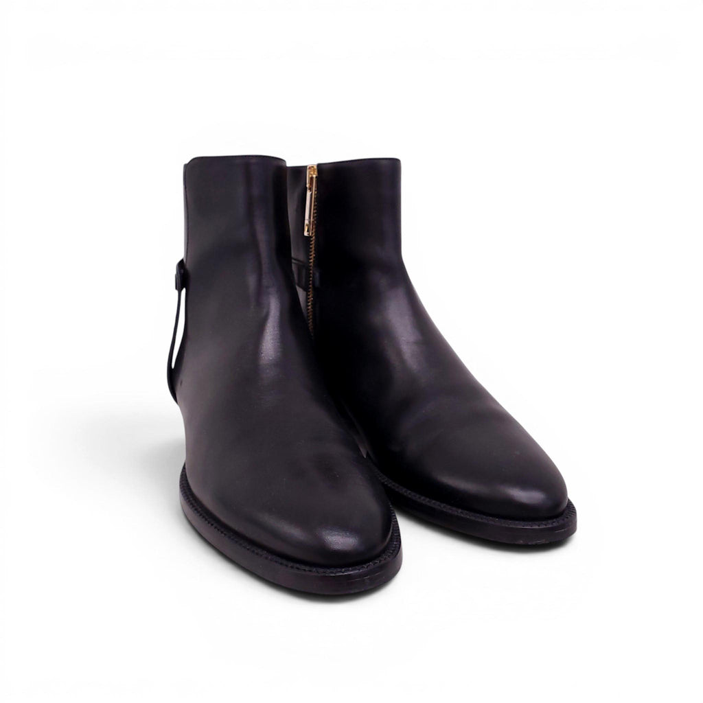 BURBERRY BLACK ANKLE BOOTS - SIZE 37
