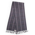 BURBERRY BLACK CHECK PATTERNED SCARF
