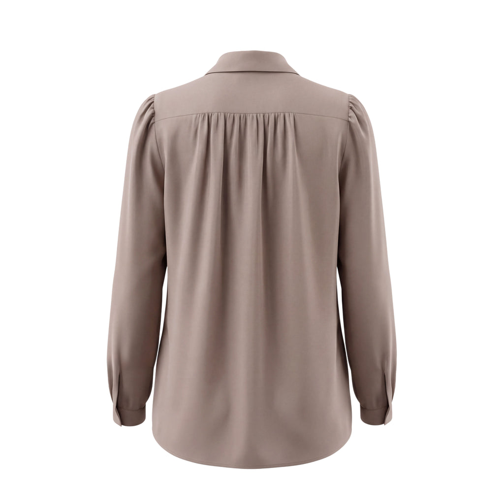 BURBERRY BRIT KHAKI BLOUSE - SIZE M