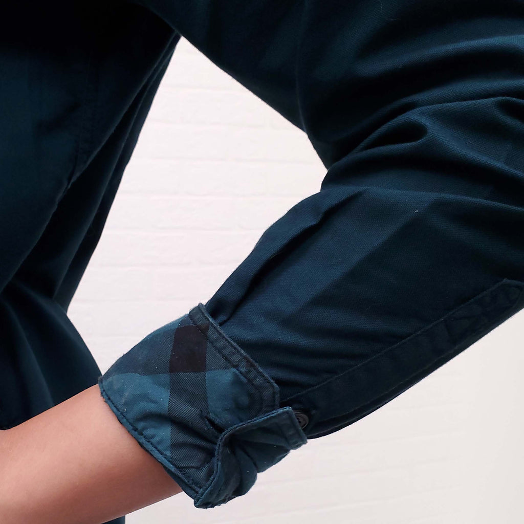 BURBERRY BRIT TEAL BLOUSE - SIZE M