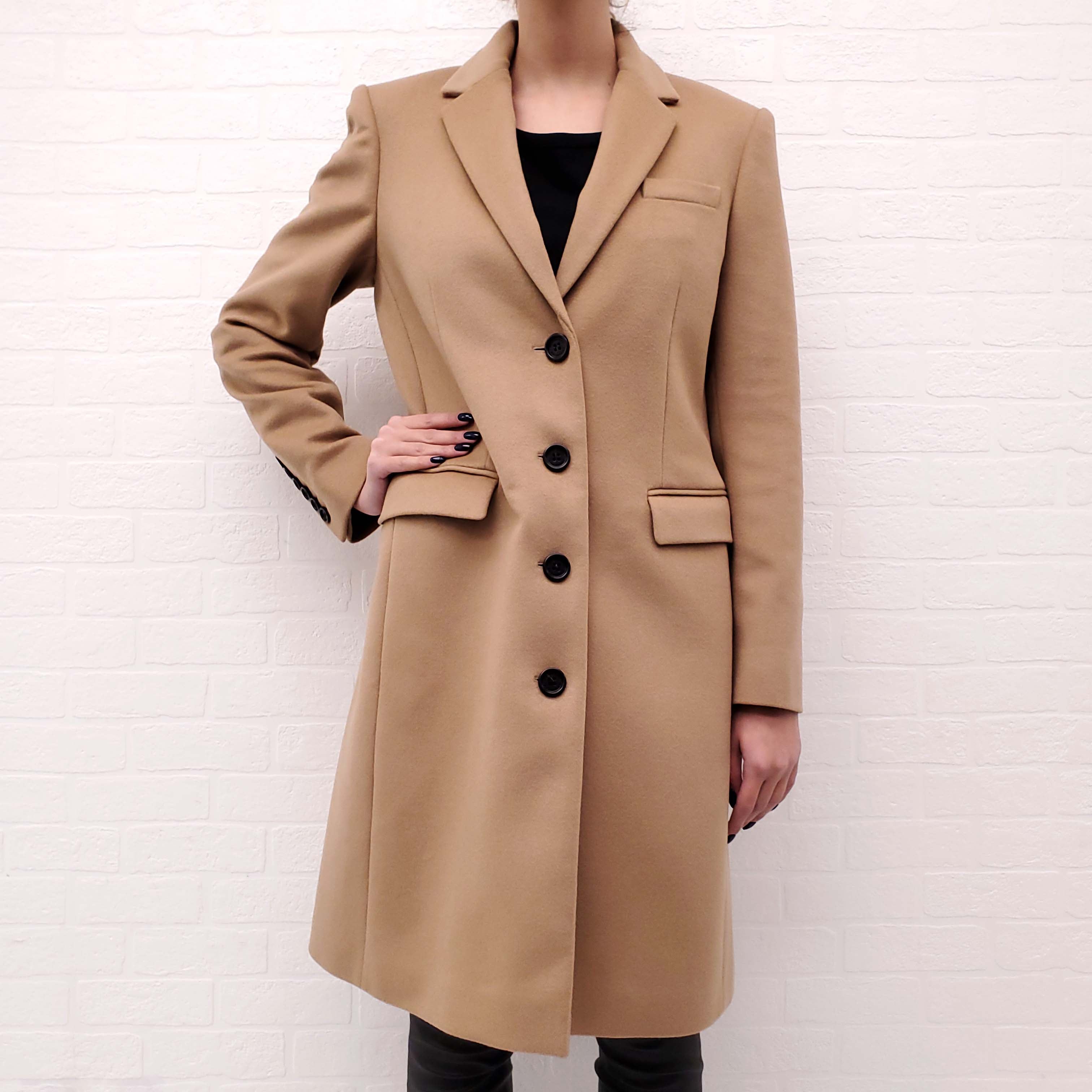 BURBERRY CAMEL COAT - SIZE 10