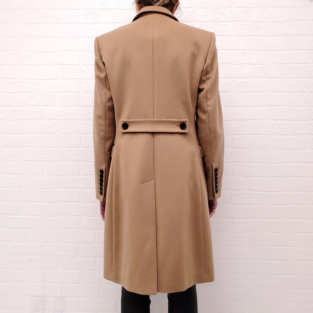 BURBERRY CAMEL COAT - SIZE 10
