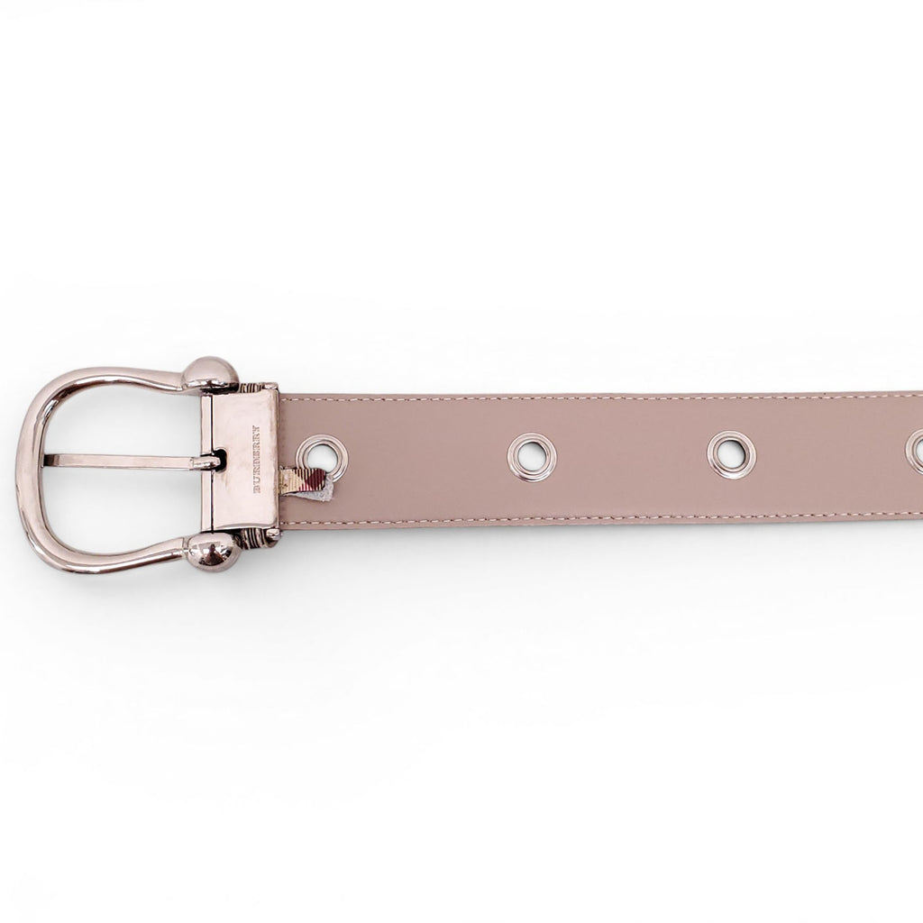 BURBERRY CHECK PATTERNED BELT - SIZE 100