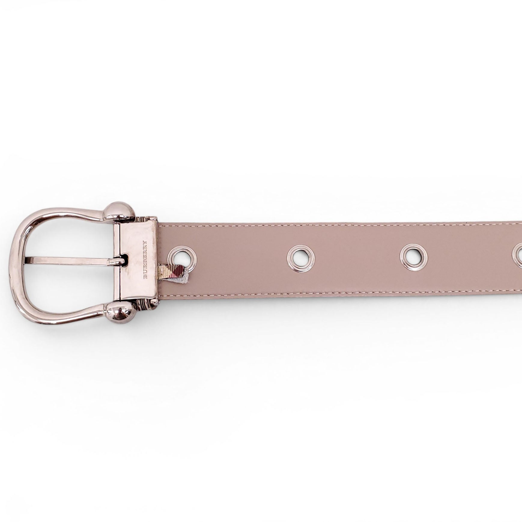 BURBERRY CHECK PATTERNED BELT - SIZE 100