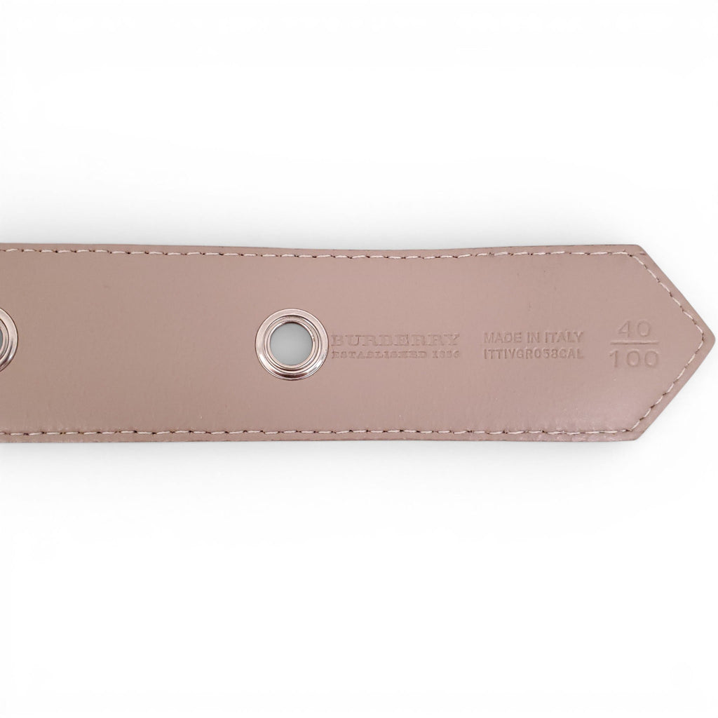 BURBERRY CHECK PATTERNED BELT - SIZE 100