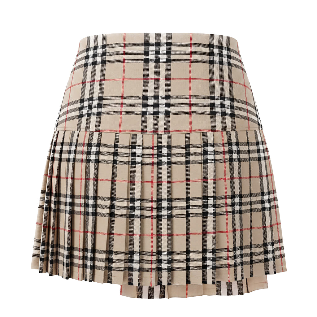 BURBERRY CLASSIC PLEATED SKIRT - SIZE US 4