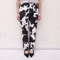 BURBERRY COW PRINT JEANS WITH LOGO - SIZE 27