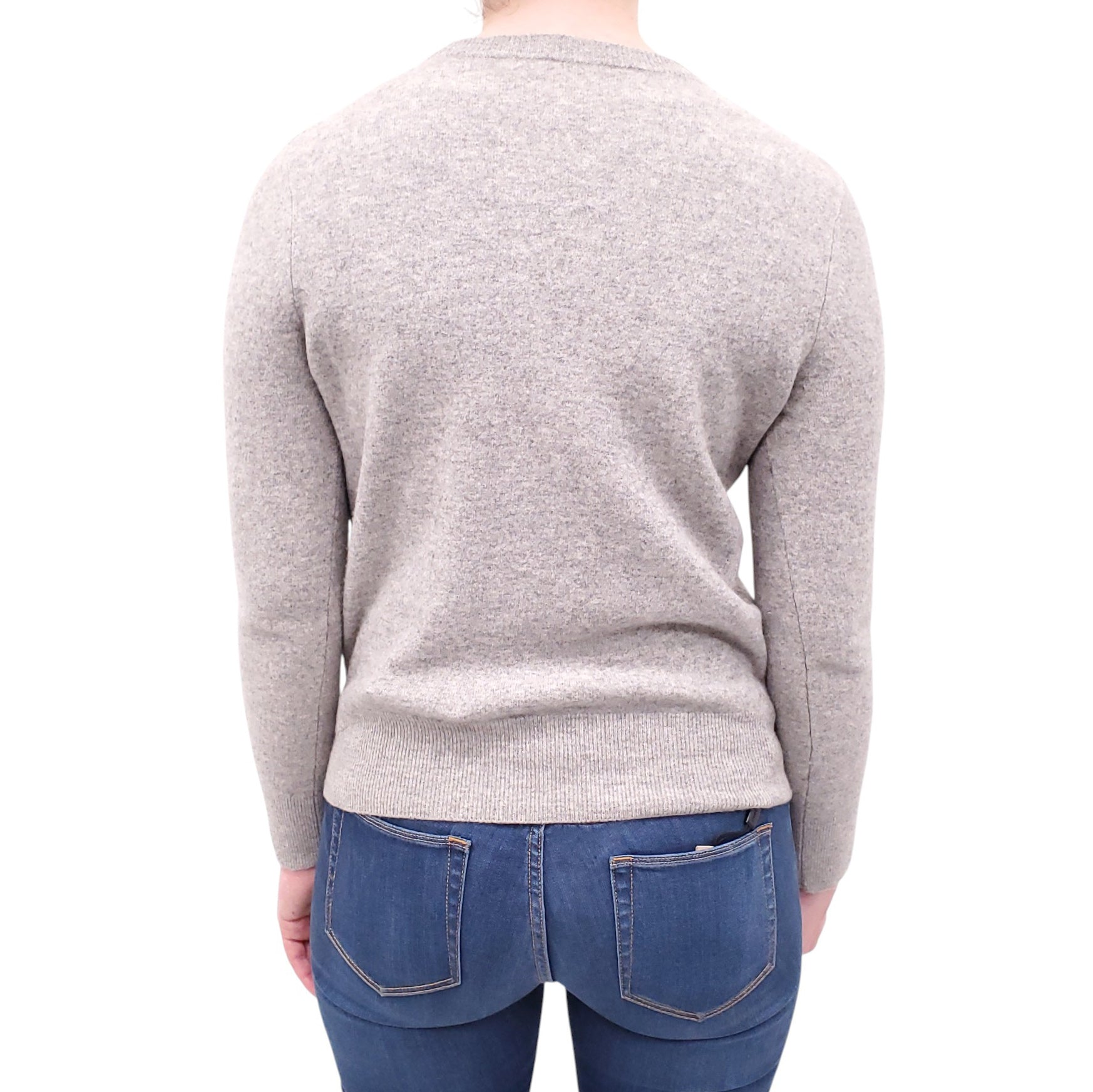 BURBERRY GREY CHECK SWEATER - SIZE S