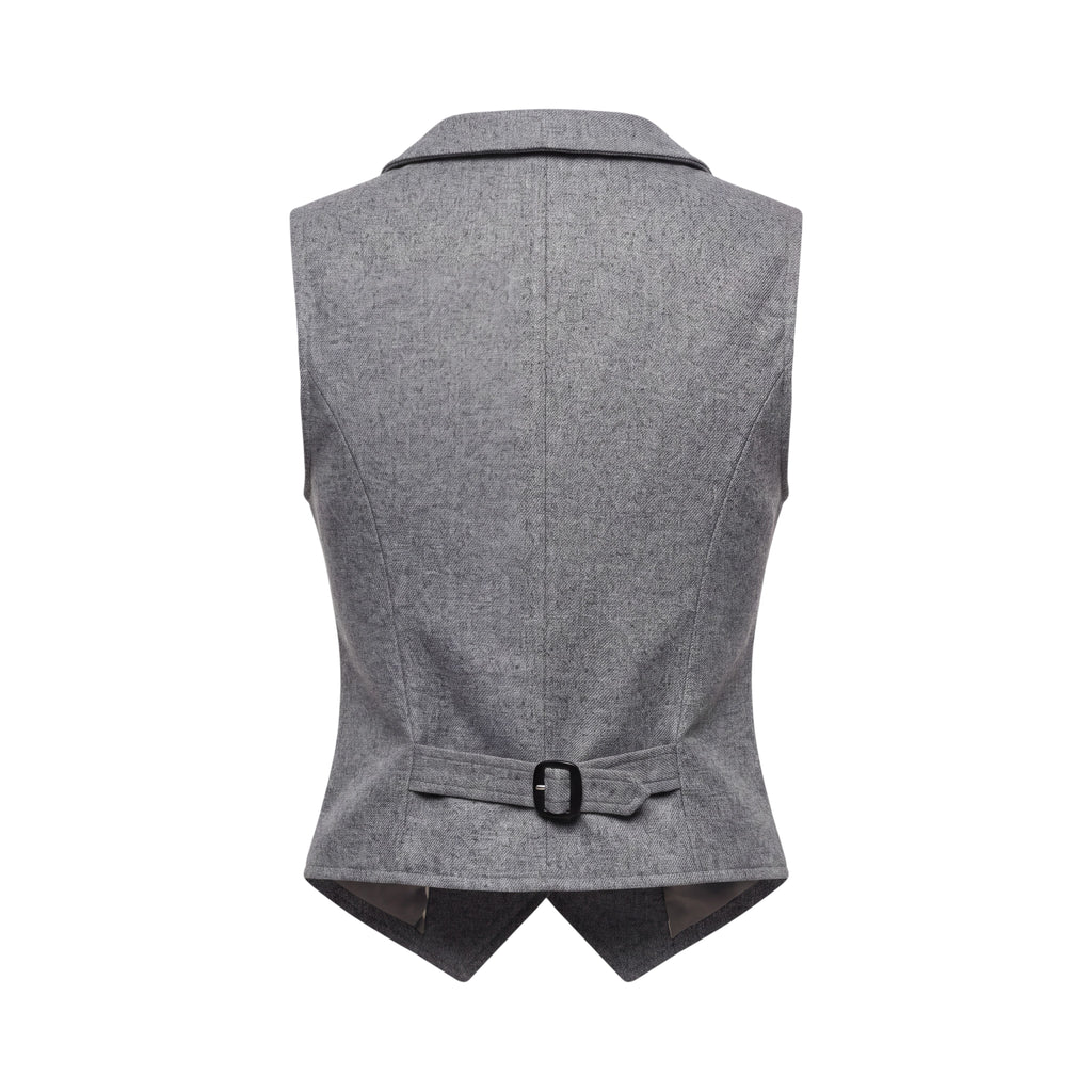 BURBERRY GREY VEST - SIZE 2