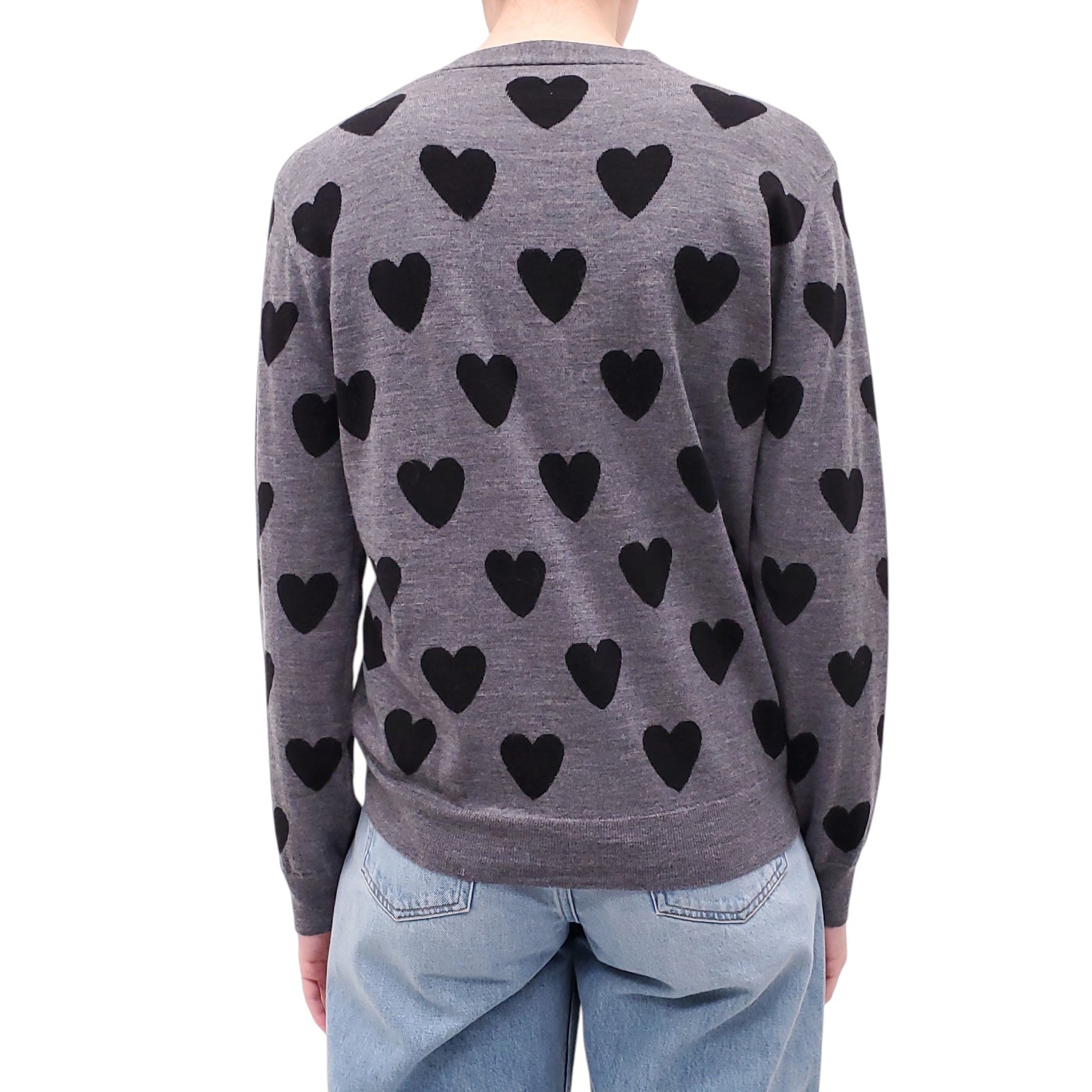 BURBERRY HEART PATTERN CARDIGAN - SIZE M