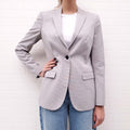 BURBERRY LIGHT GREY BLAZER - SIZE 6