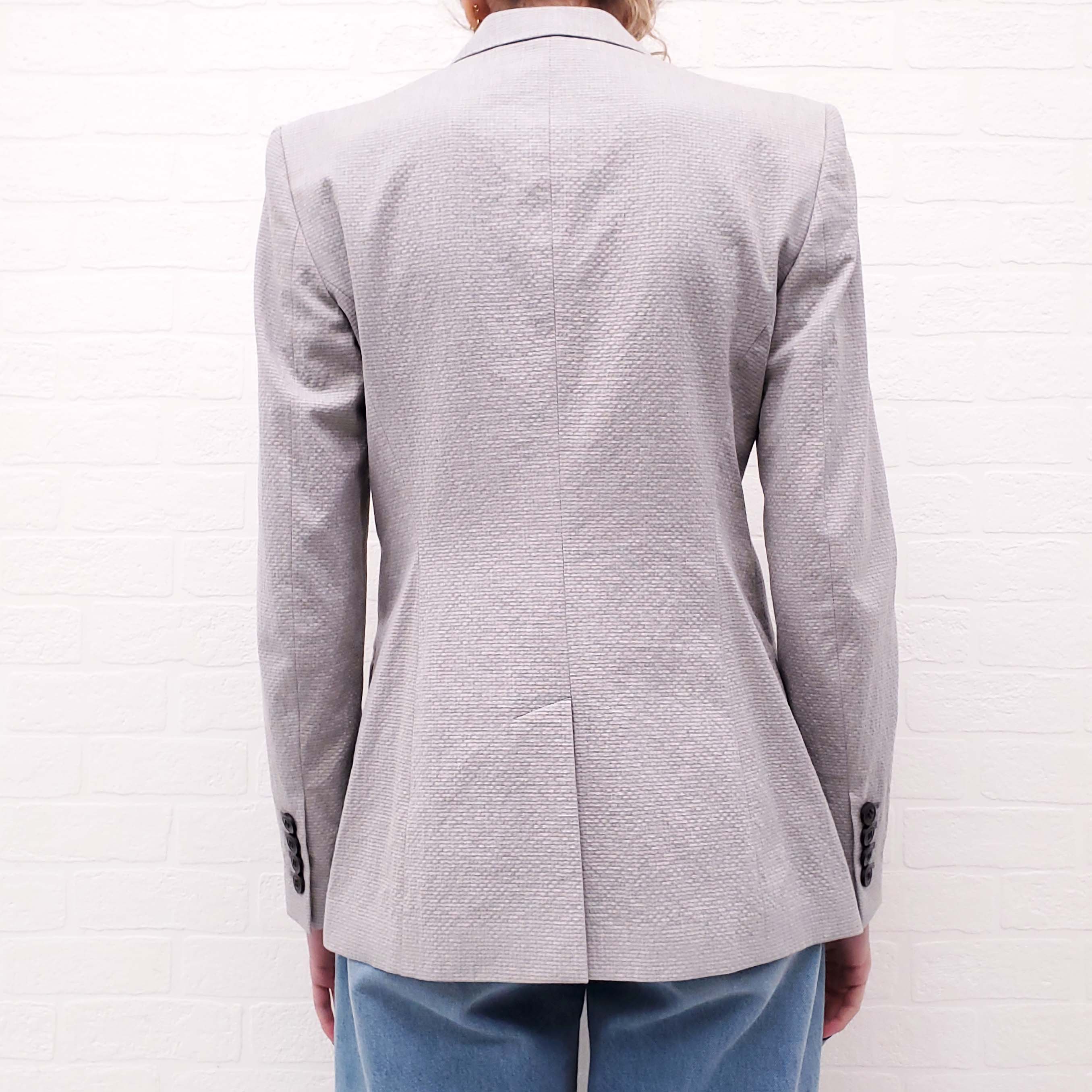 BURBERRY LIGHT GREY BLAZER - SIZE 6