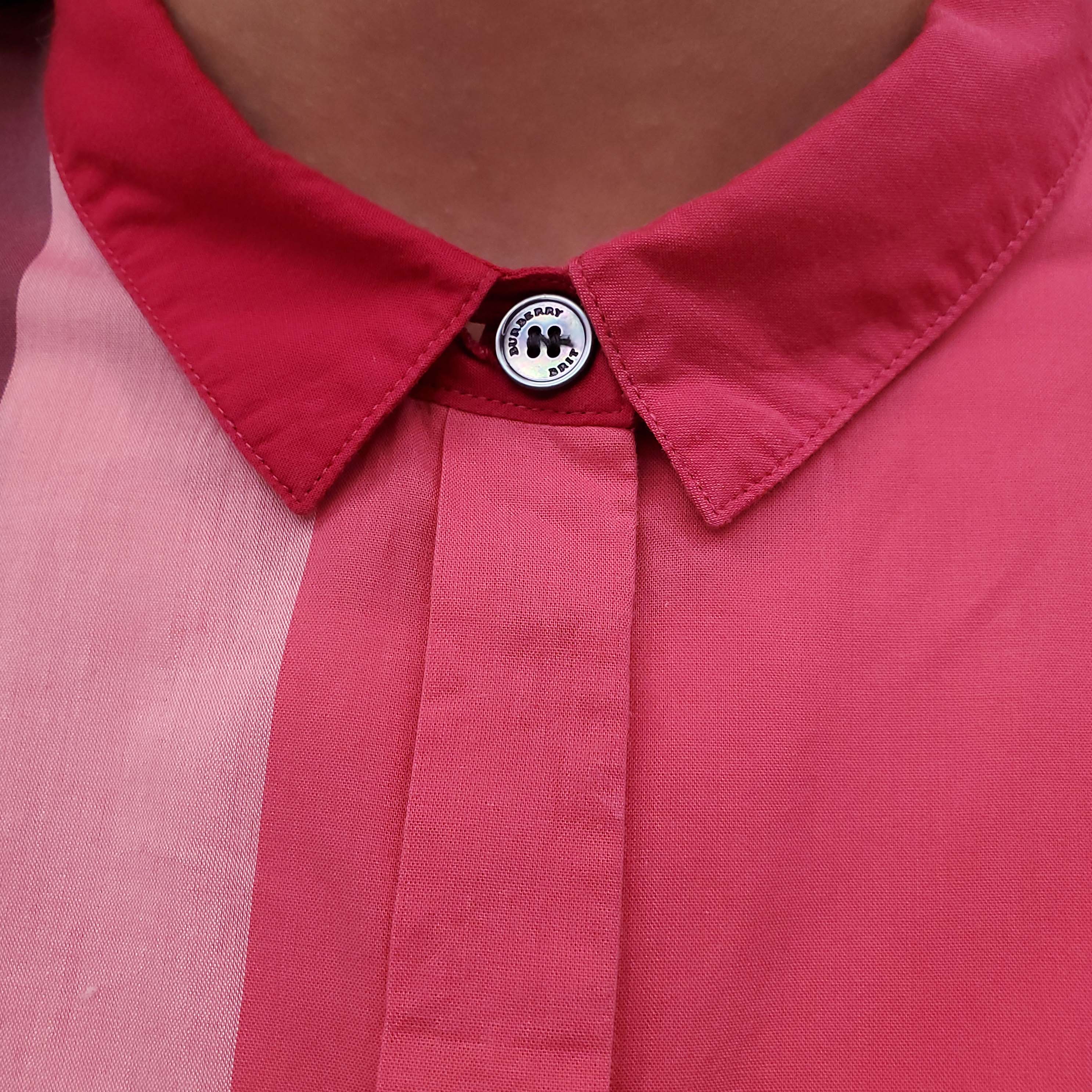 burberry pink dress shirt Burberry | Shirts | Burberry London Dress Shirt Mens Medium Pink Striped Long Sleeve Button Down