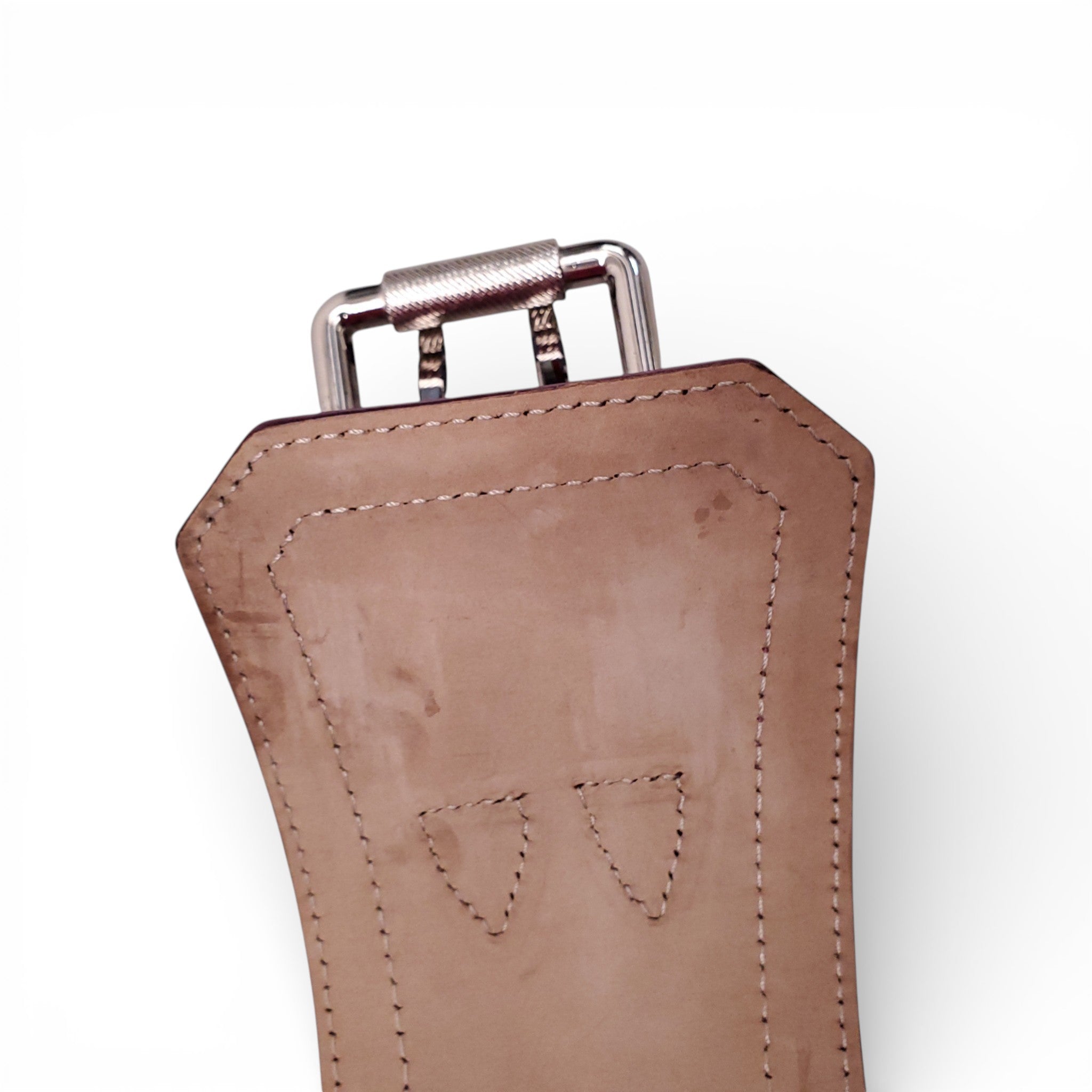 BURBERRY PROSUM PINK PATENT WAIST BELT - SIZE 80