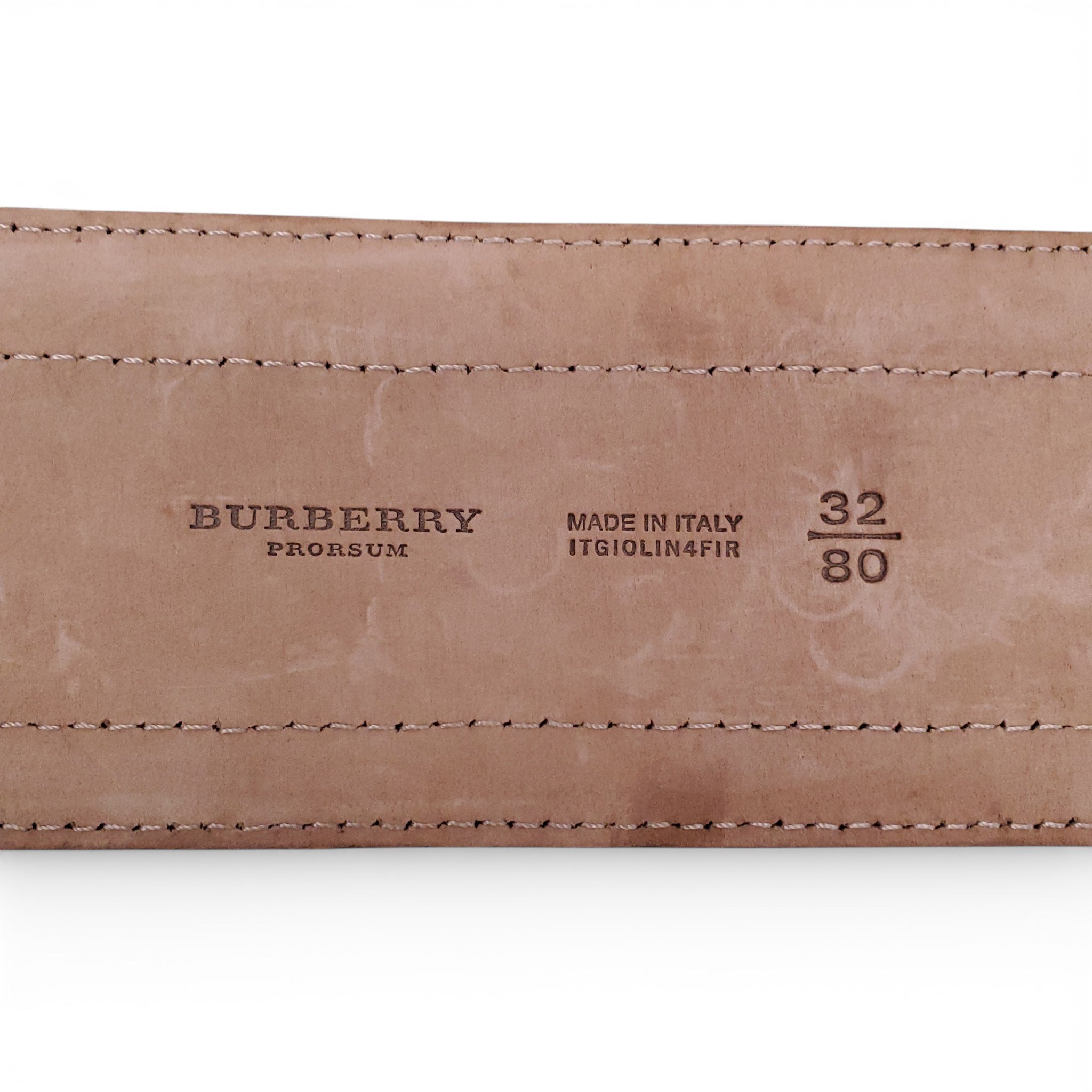 BURBERRY PROSUM PINK PATENT WAIST BELT - SIZE 80