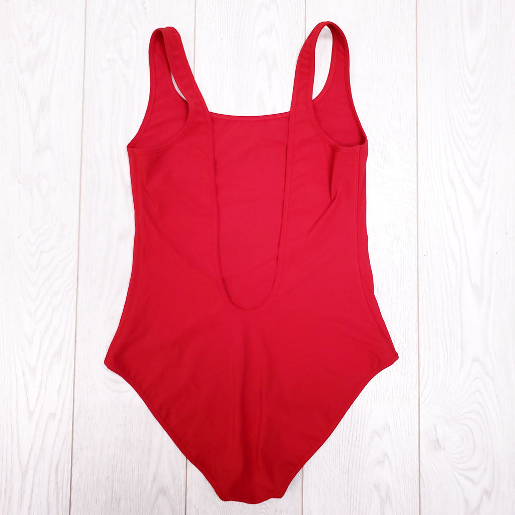 BURBERRY RED LOGO ONE PIECE SWIMSUIT - SIZE S
